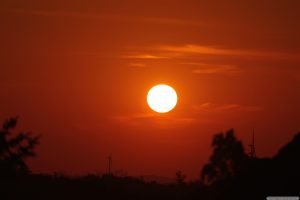 Sonnenuntergang am 25. Juni 2026