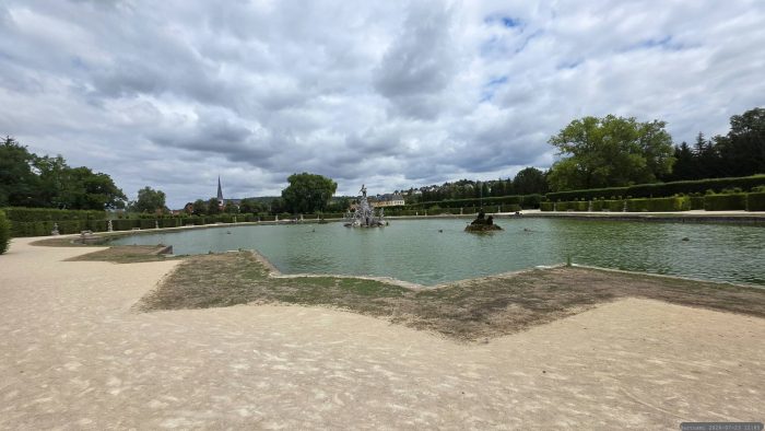 Großer See im Hofgarten Veitshöchheim am 23. Juli 2026