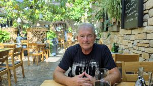 Artur Schmitt am 6. August 2026 im Hinterhöfle in Volkach am Main
