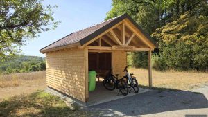 Rast während unserer Fahrradtour am 10. August 2026 in der Chilhütte Kist