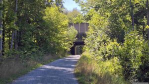 Wir gehen durch die Unterführung der BAB A3 auf unserem Weg zum Würzburger Walderlebnispfad im Guttenberger Wald.