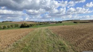 Blick von Oberer Boden oberhalb des Johanneshofs nach Eisingen