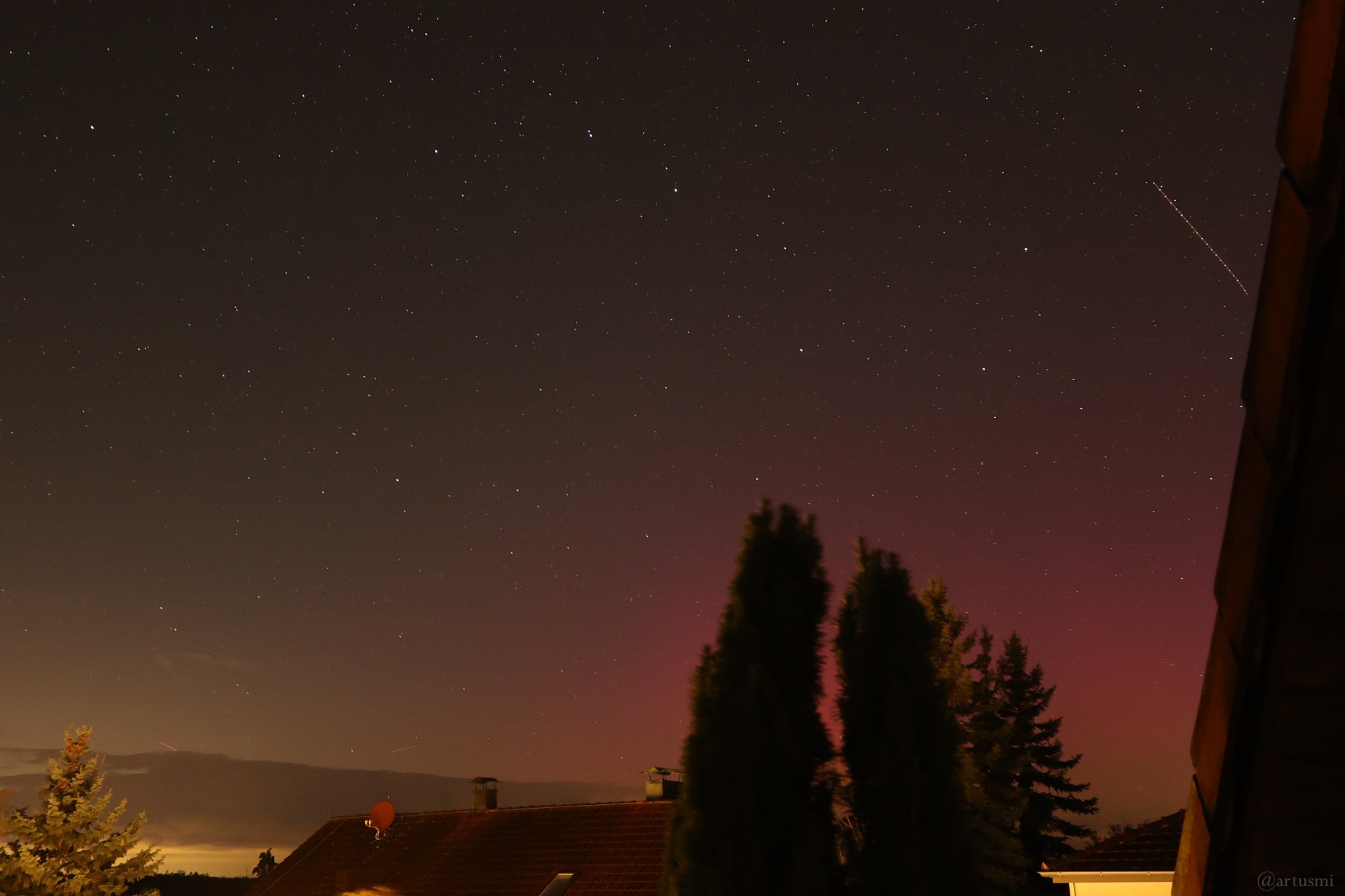 Polarlichtnacht in Eisingen in Unterfranken am 10. Oktober 2026