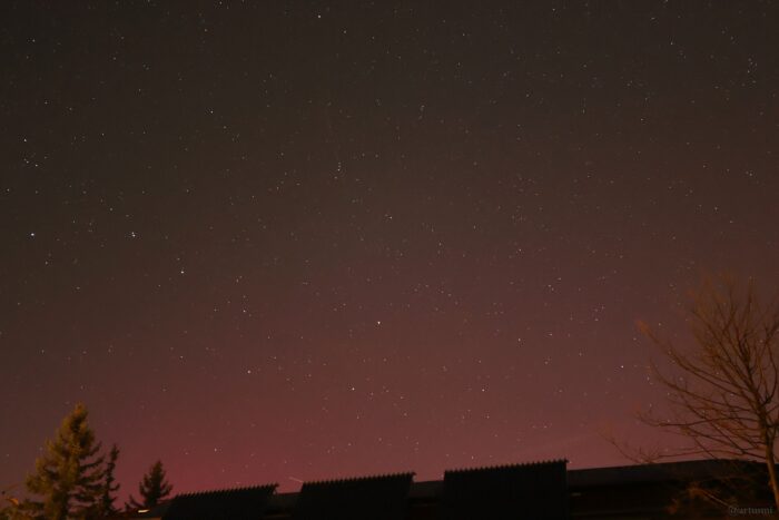 Polarlichtnacht in Eisingen in Unterfranken am 10. Oktober 2026