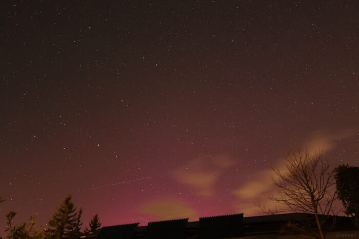 Polarlichtnacht in Eisingen in Unterfranken am 10. Oktober 2026