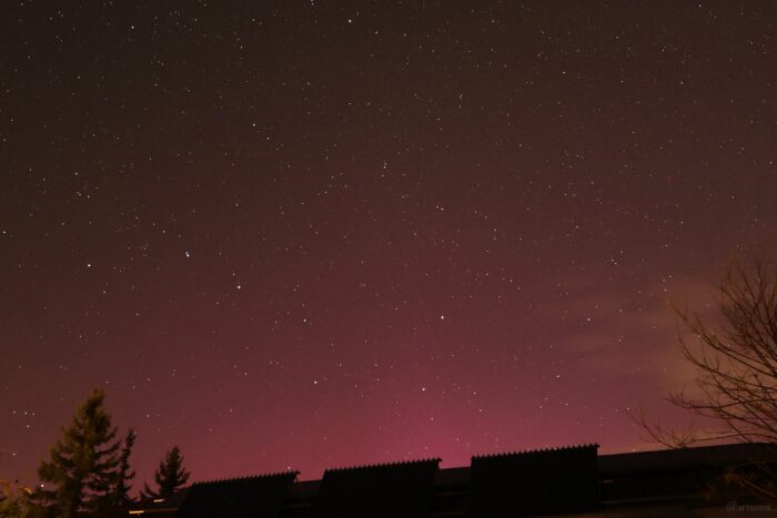 Polarlichtnacht in Eisingen in Unterfranken am 10. Oktober 2026