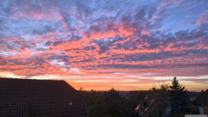 Abendrot am 16. Oktober 2026