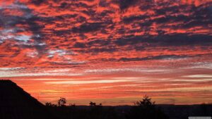 Abendrot am 16. Oktober 2026