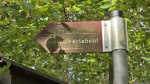 Infotafel am Werksandsteinbruch Höchberg